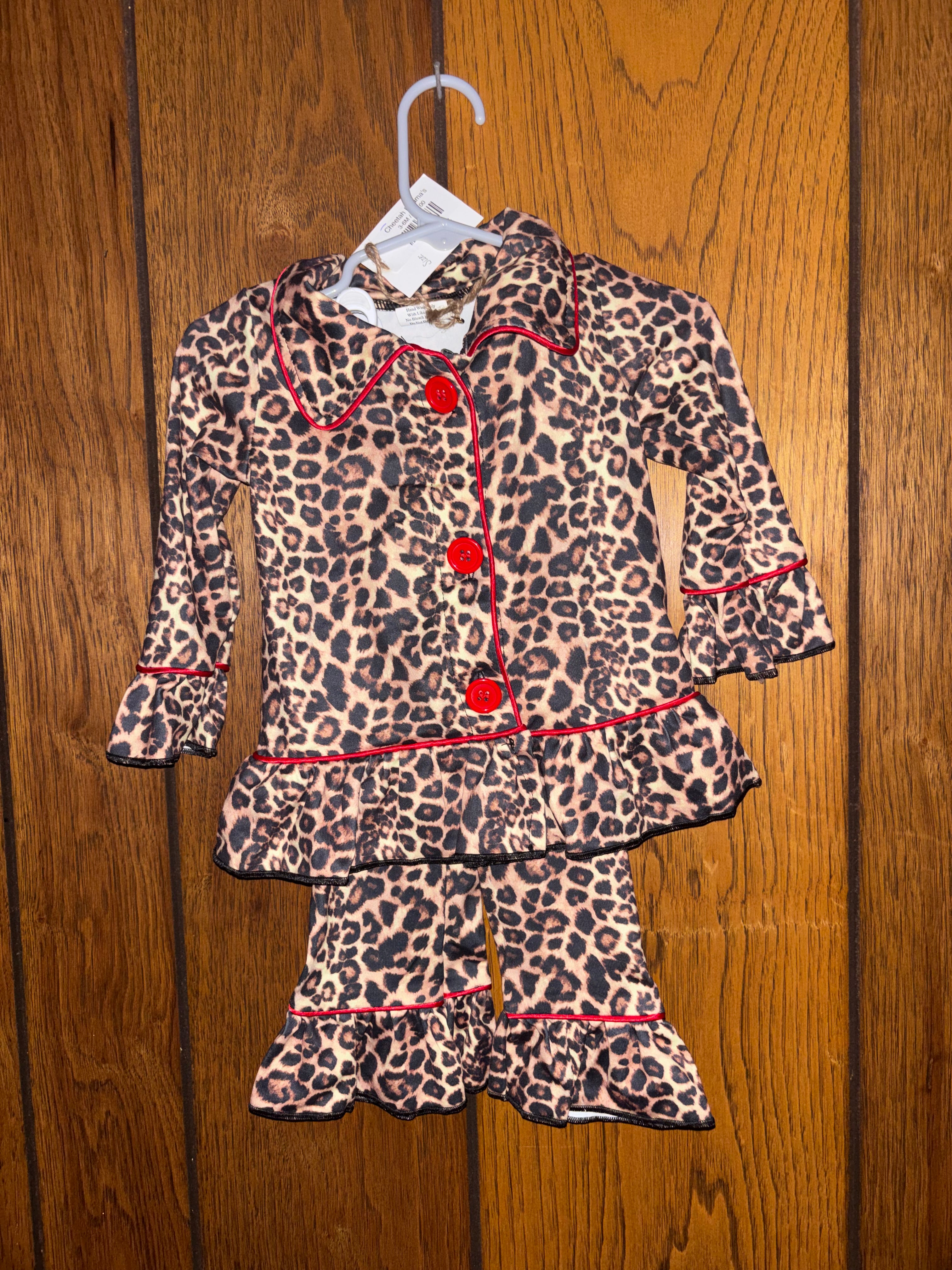 Cheetah Pajama Set