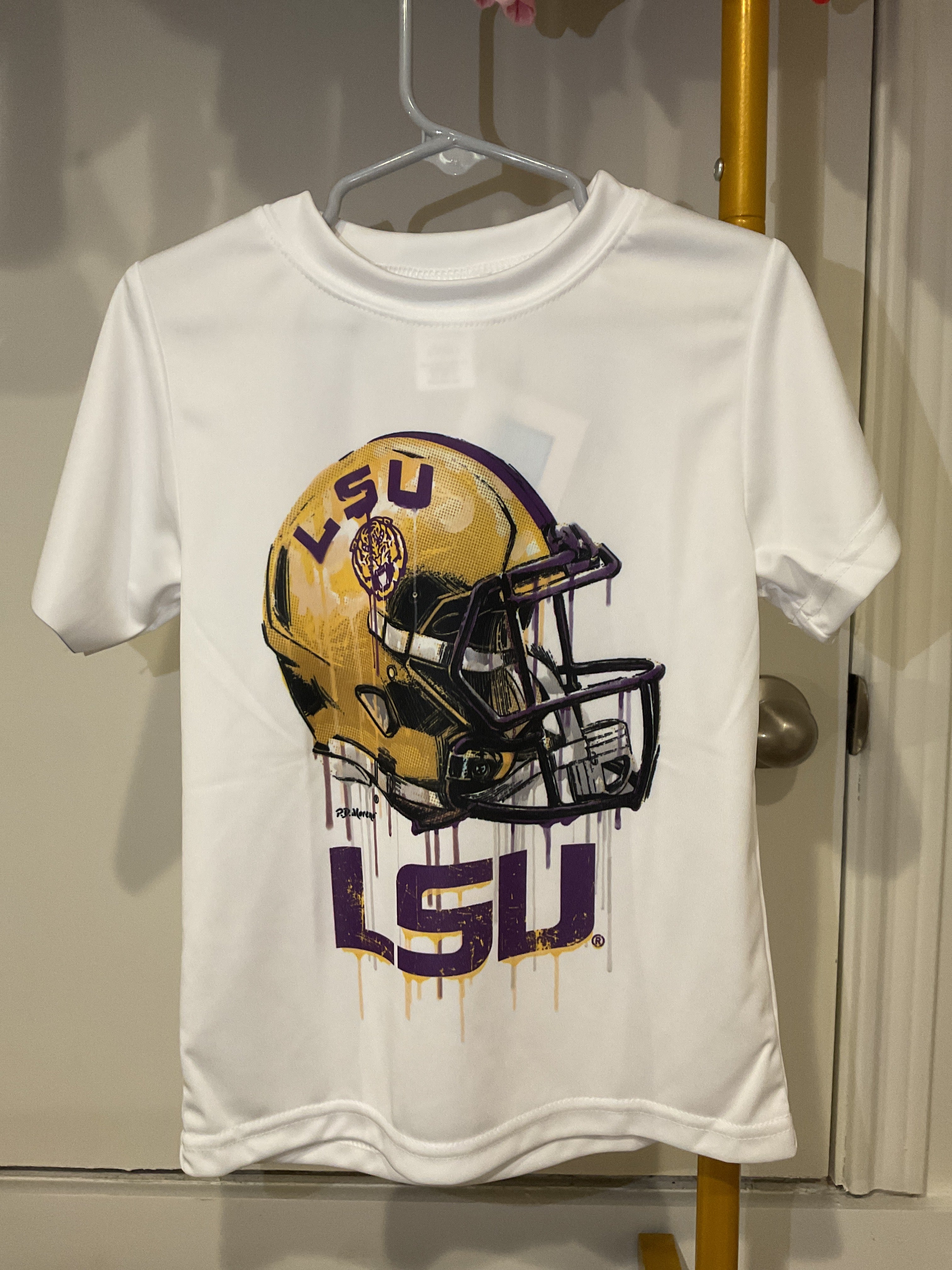LSU Dripping Helmet Tee