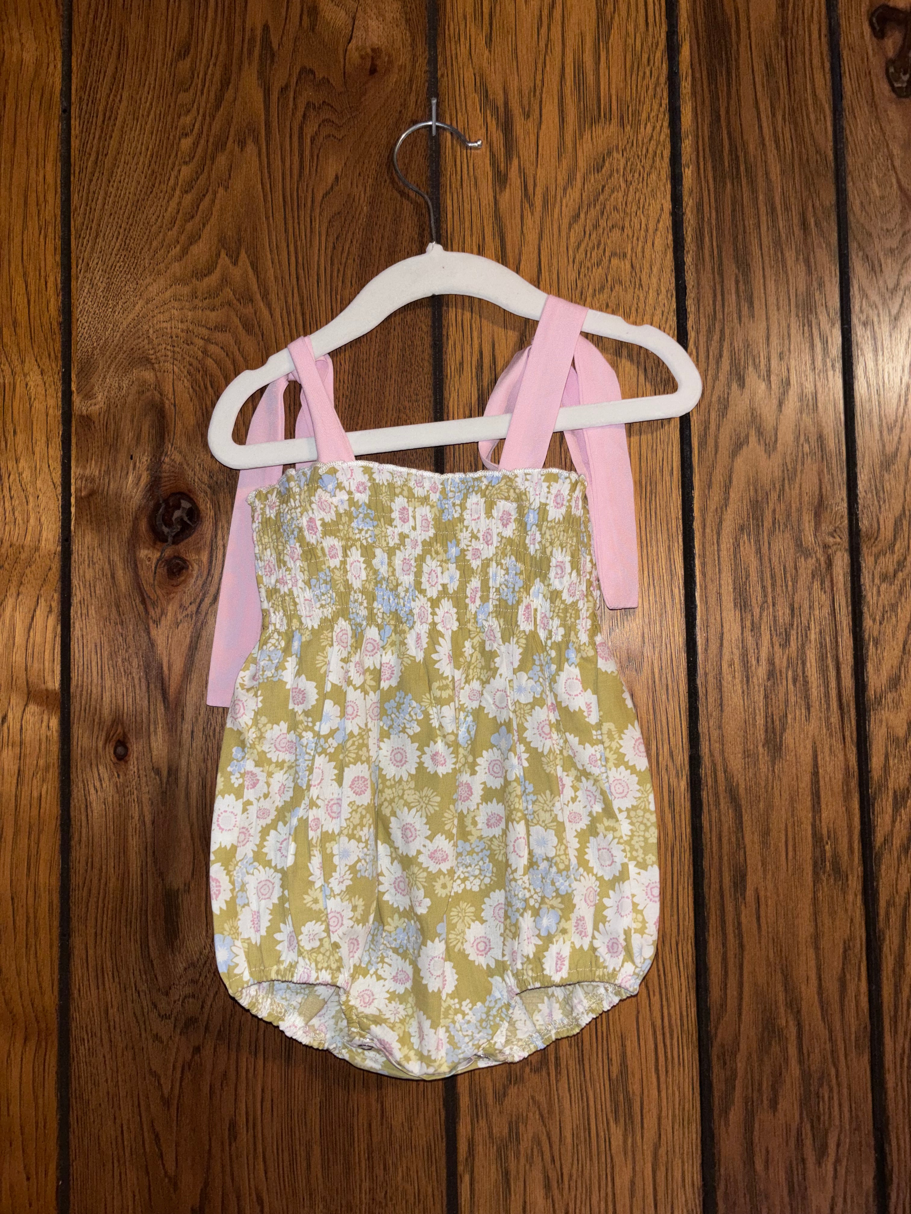 Green and Pink Floral Bubble