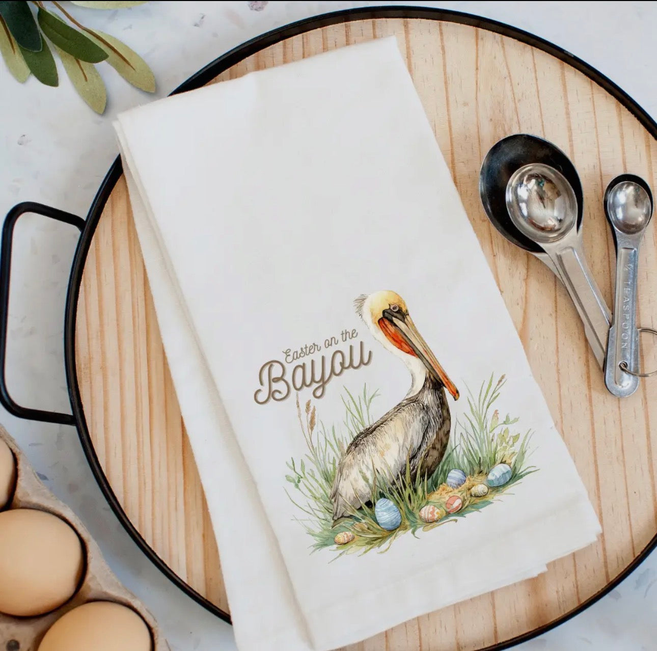 Easter on the Bayou Kitchen Towel