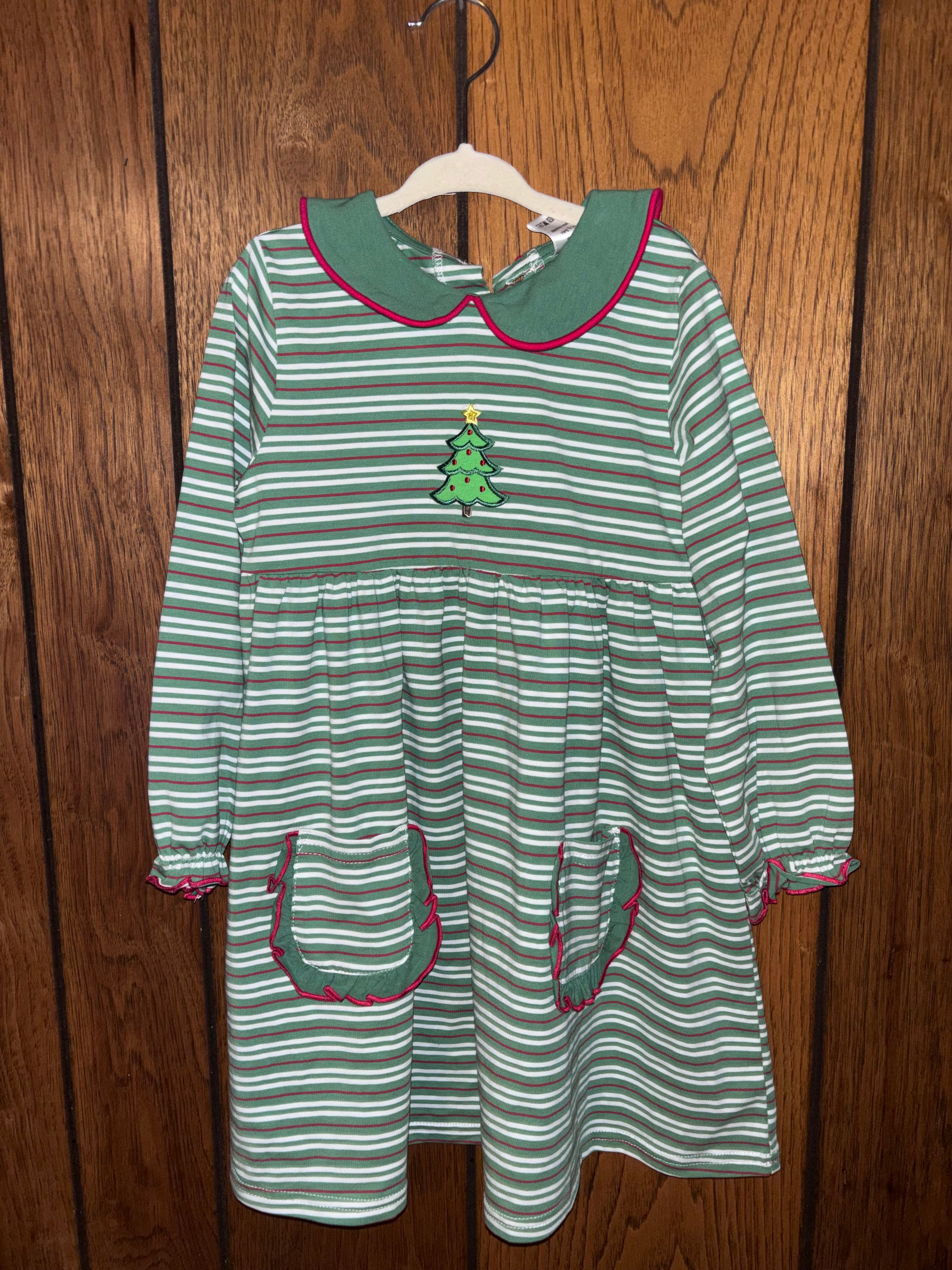 Christmas Tree Striped Dress