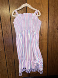 Purple Striped Dress