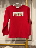 Hand Smocked Christmas Train Shirt