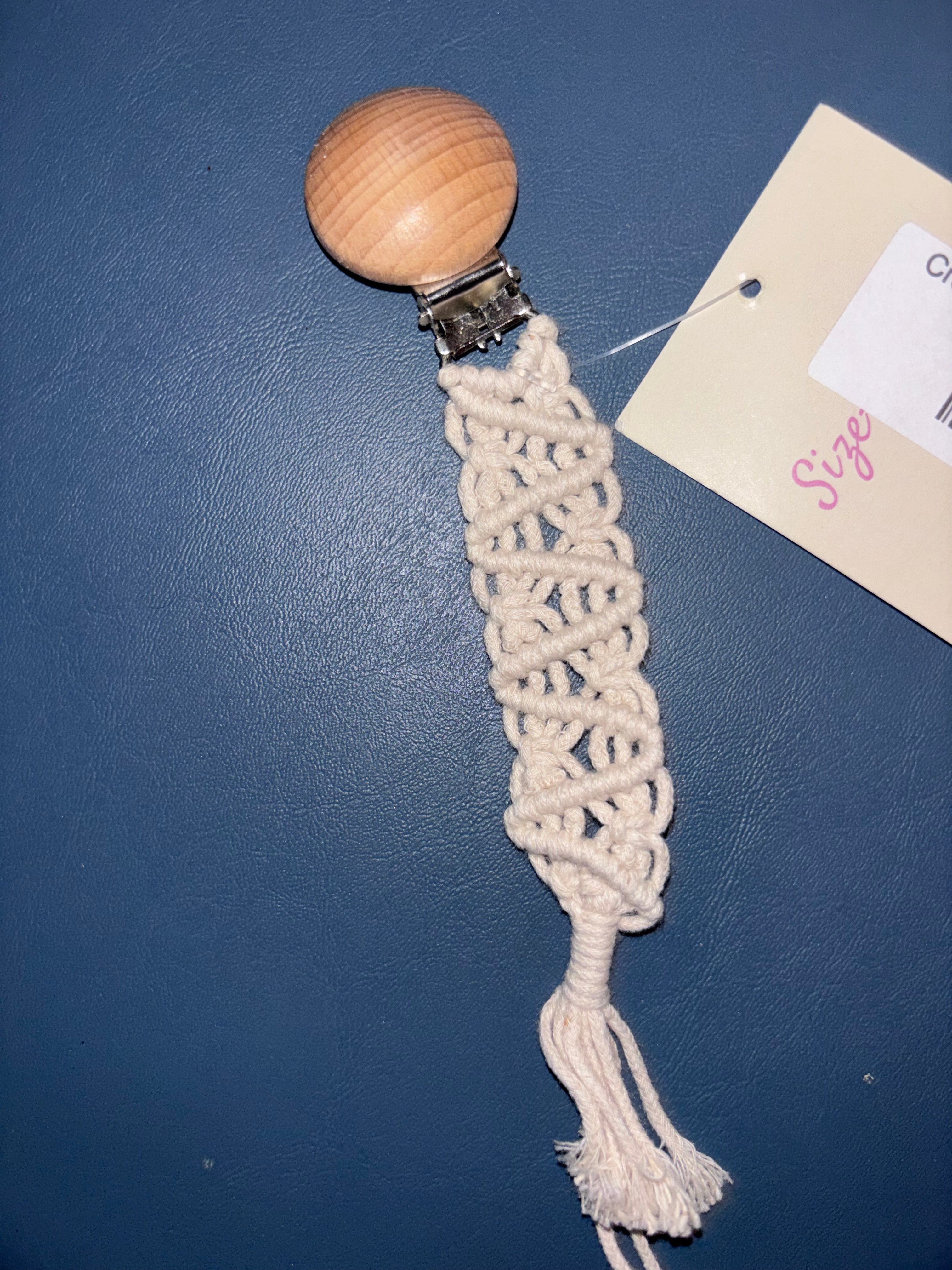 Crochet Pacifier/Teether Clip
