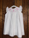 Pink Cross Smocked Dress