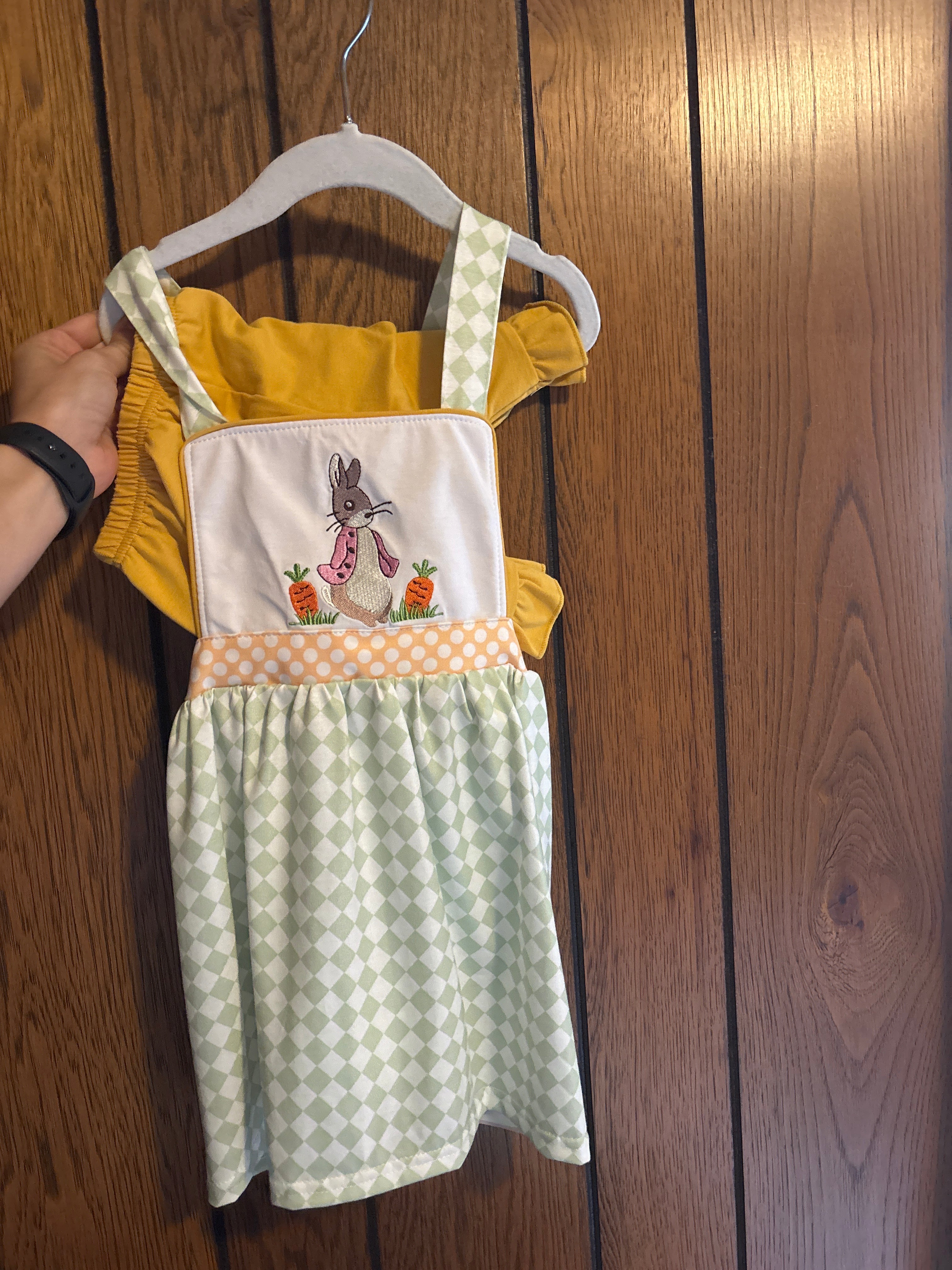 Green Bunny Shorts Set