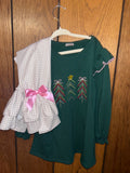 Christmas Tree Bow Pants Set