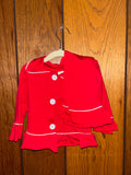 Red Ruffle Christmas Pajamas